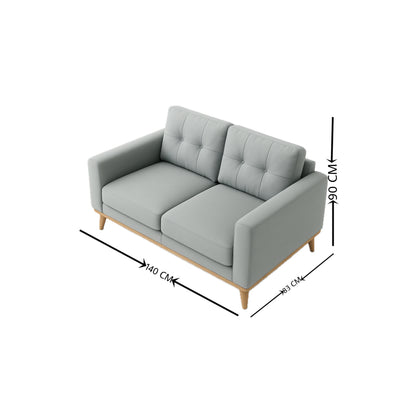 Modern Grey 2-Seater Sofa