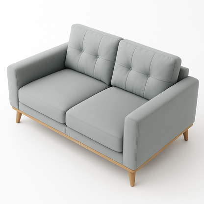 Modern Grey 2-Seater Sofa