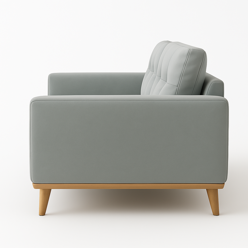 Modern Grey 2-Seater Sofa