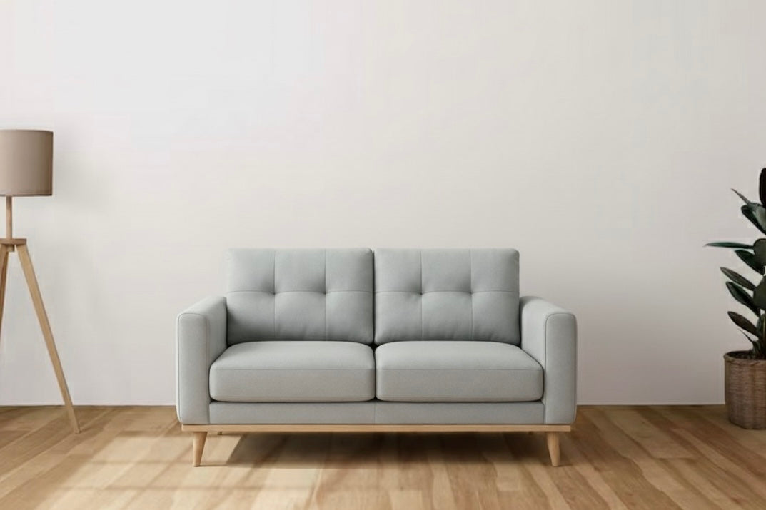 Modern Grey 2-Seater Sofa