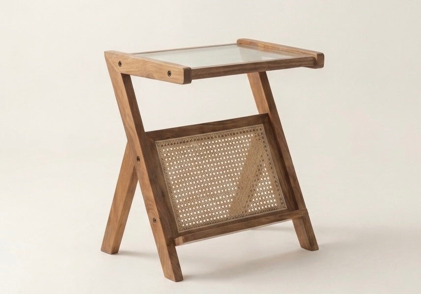 CaneNest Magazine Side Table