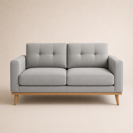Modern Grey 2-Seater Sofa